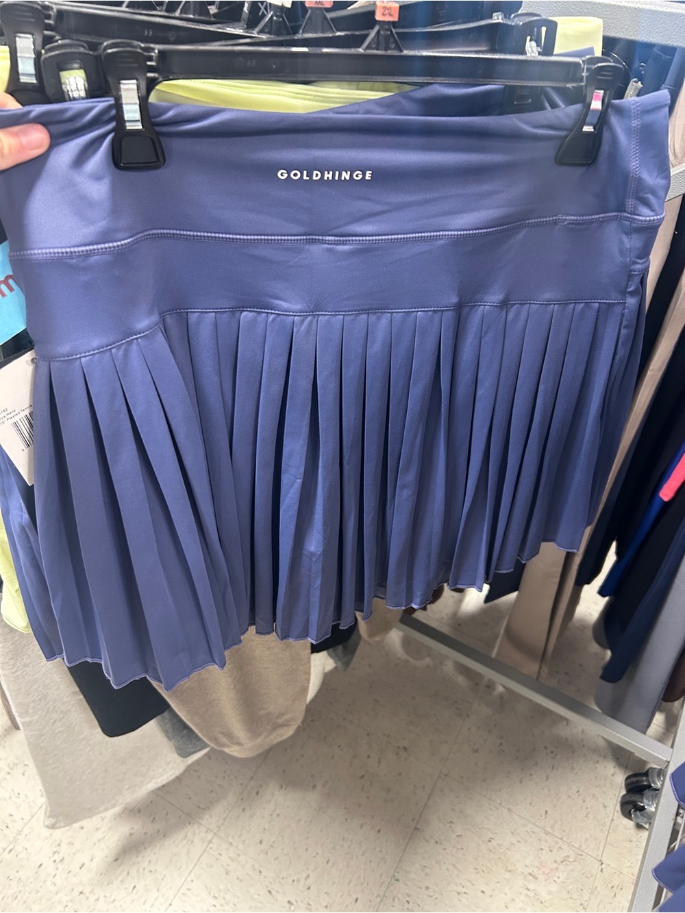 Gold Hinge Purple Tennis Skirt